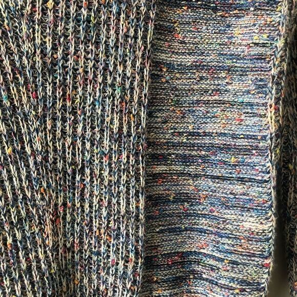 Rails - Elsa Speckled Blue Long Sleeve Knitted Cotton Blend Sweater - Picture 7 of 11